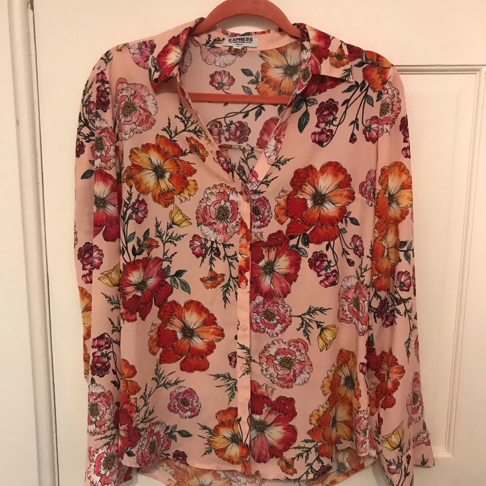 Floral work top from Express.